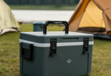 xecvkr three-layer insulated portable cooler box